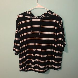 Calvin Klein t-shirt with a hood. never worn!